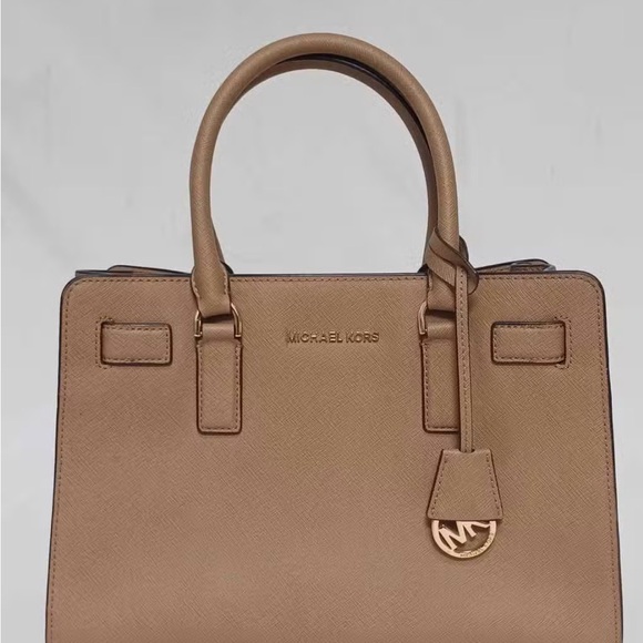 Michael Kors Handbags - Michael Kors Tan Leather Satchel